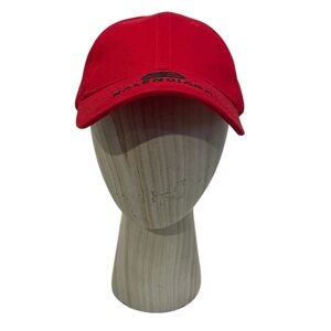 Balenciaga Red BB Logo Embroidered Baseball Cap